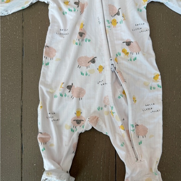 Angel Dear Newborn Baby Girl Easter Baby Chicks Long-Sleeve Footie • Size NB - Picture 6 of 13